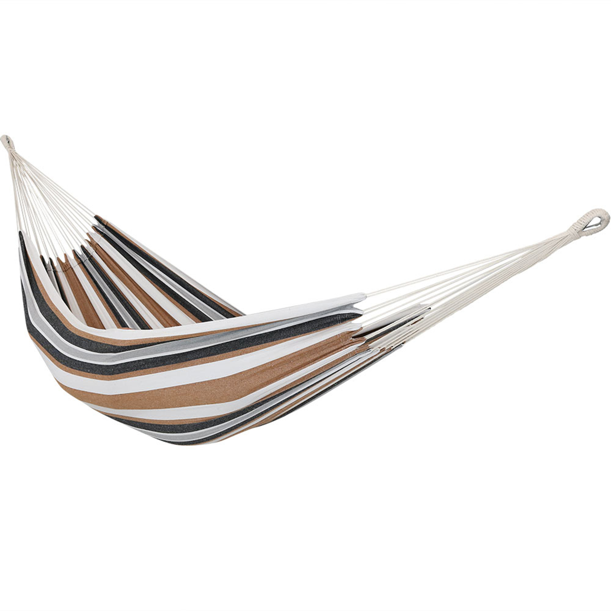 Sunnydaze Decor, Brazilian Double Portable Hammock - Calming Desert, Color Brown, Capacity 450 lb, Material Cotton, Model# DH-Calming Desert